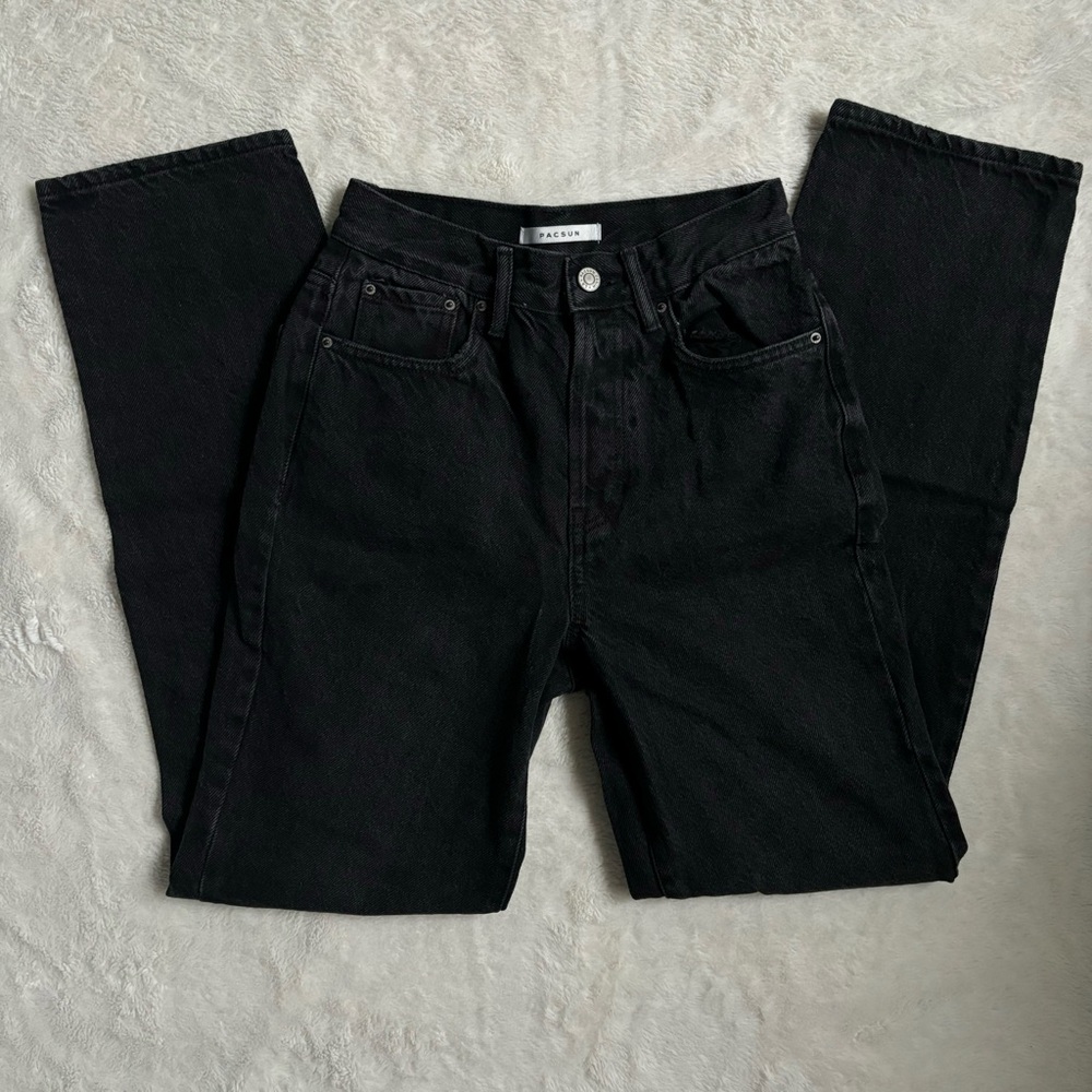 Pacsun black dad jeans 24W